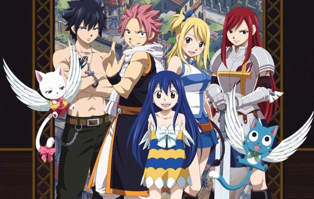 Fairy Tail Team - Natsu Gray Lucy Erza Wendy Charle Happy